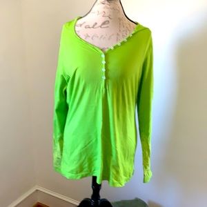 Lime green long sleeve Jockey shirt